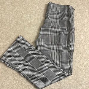 black and white pants